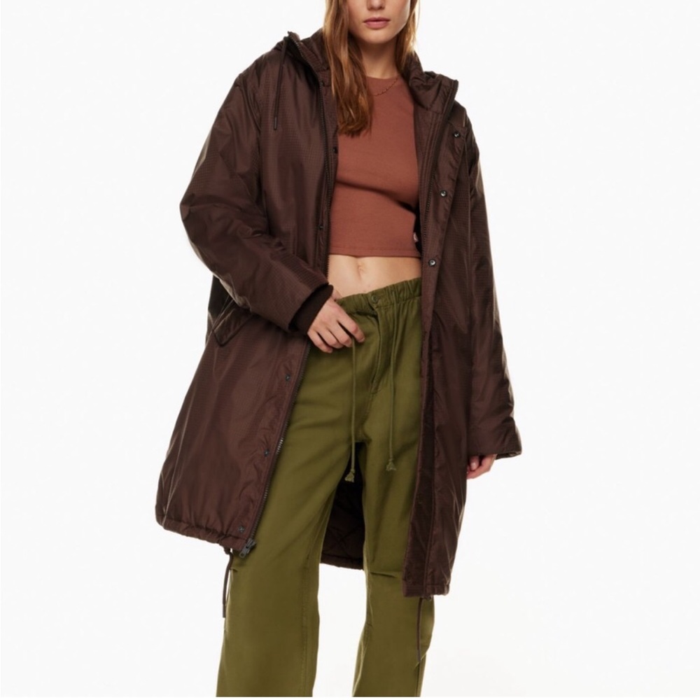 NWT Aritzia TNA Oversized Slater Coat in Coffee Bean